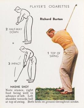 1939 Player's Golf - Without copyright line #6 Richard Burton Front