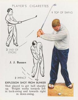 1939 Player's Golf - Without copyright line #7 J.J. Busson Front
