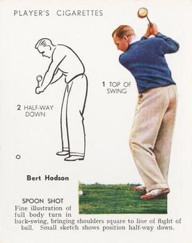 1939 Player's Golf - Without copyright line #17 Bert Hodson Front