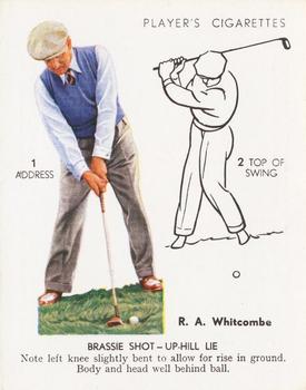 1939 Player's Golf - Without copyright line #25 R.A. Whitcombe Front
