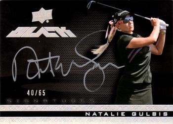 2014 Upper Deck Exquisite - Black Signatures #11 Natalie Gulbis Front