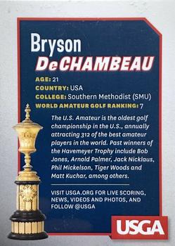 2015 USGA #NNO Bryson DeChambeau Back