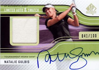 2012 SP Authentic - Base Limited Auto & Swatch #13 Natalie Gulbis Front