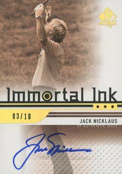 2012 SP Authentic - Immortal Inks #II-JN Jack Nicklaus Front