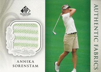 2004 SP Signature - Authentic Fabrics #AF-AS Annika Sorenstam Front