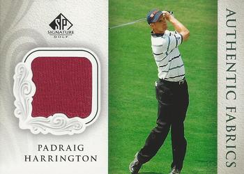2004 SP Signature - Authentic Fabrics #AF-PH Padraig Harrington Front