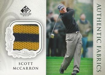 2004 SP Signature - Authentic Fabrics #AF-SM Scott McCarron Front