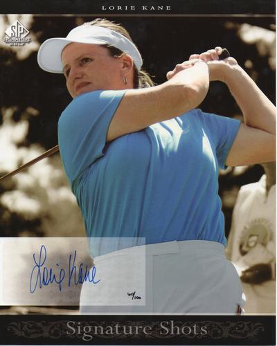 2005 SP Signature Golf - Signature Shots Portrait #SSP16 Lorie Kane Front