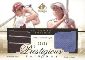 2005 SP Authentic - Prestigious Pairings #PP10 Paula Creamer / Natalie Gulbis Front