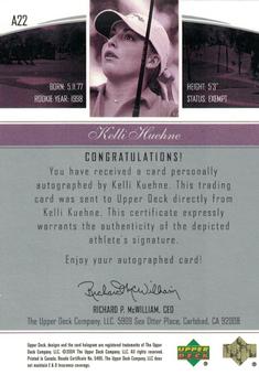 2004 SP Signature - Endorsements of Excellence #A22 Kelli Kuehne Back