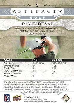 2021 Upper Deck Artifacts #5 David Duval Back