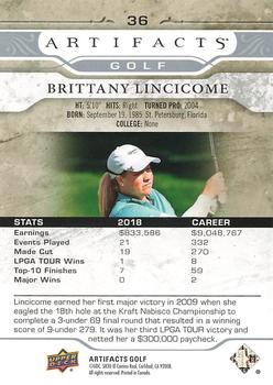 2021 Upper Deck Artifacts #36 Brittany Lincicome Back