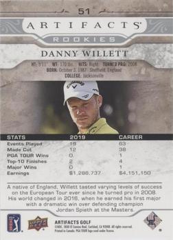 2021 Upper Deck Artifacts #51 Danny Willett Back