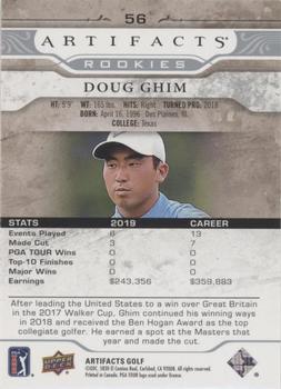 2021 Upper Deck Artifacts #56 Doug Ghim Back