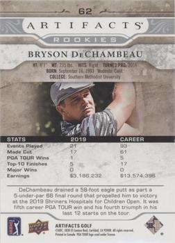 2021 Upper Deck Artifacts #62 Bryson DeChambeau Back