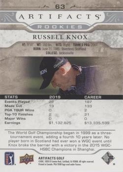 2021 Upper Deck Artifacts #63 Russell Knox Back