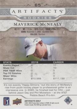 2021 Upper Deck Artifacts #65 Maverick McNealy Back