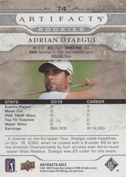 2021 Upper Deck Artifacts #74 Adrian Otaegui Back