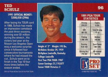 1992 Pro Set PGA Tour The Honda Classic #96 Ted Schulz Back