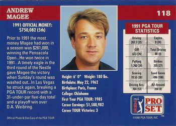 1992 Pro Set PGA Tour The Honda Classic #118 Andrew Magee Back