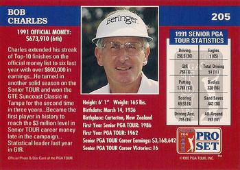 1992 Pro Set PGA Tour The Honda Classic #205 Bob Charles Back