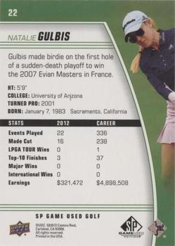 2021 SP Game Used #22 Natalie Gulbis Back