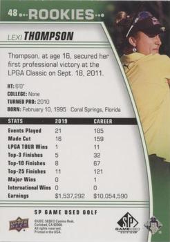 2021 SP Game Used #48 Lexi Thompson Back