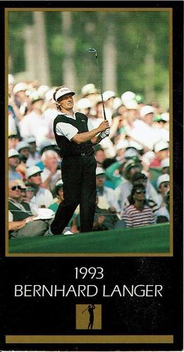 1993-98 Grand Slam Ventures Champions of Golf: The Masters Collection #NNO Bernhard Langer Front