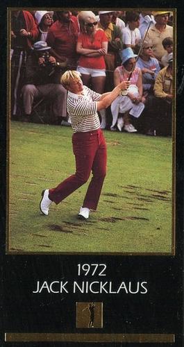 1993-98 Grand Slam Ventures Champions of Golf: The Masters Collection - Gold Foil #NNO Jack Nicklaus Front