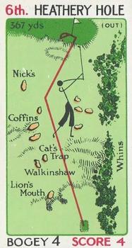 1933 Churchman's Can You Beat Bogey at St. Andrews #16 6th Heathery Hole Front