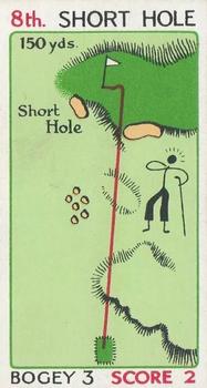 1933 Churchman's Can You Beat Bogey at St. Andrews #22 8th Short Hole Front