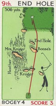 1933 Churchman's Can You Beat Bogey at St. Andrews #25 9th End Hole Front