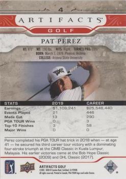 2021 Upper Deck Artifacts - Red #4 Pat Perez Back