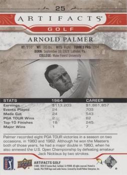 2021 Upper Deck Artifacts - Red #25 Arnold Palmer Back