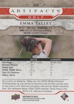 2021 Upper Deck Artifacts - Red #32 Emma Talley Back