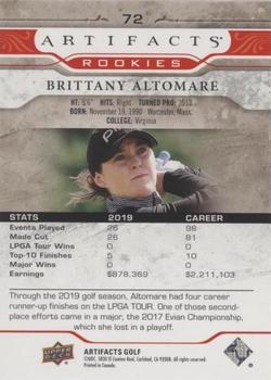 2021 Upper Deck Artifacts - Red #72 Brittany Altomare Back
