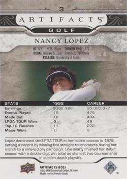2021 Upper Deck Artifacts - Black #3 Nancy Lopez Back