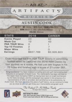 2021 Upper Deck Artifacts - Rookies Auto-Memorabilia #AR-AC Austin Cook Back