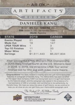 2021 Upper Deck Artifacts - Rookies Auto-Memorabilia #AR-DK Danielle Kang Back
