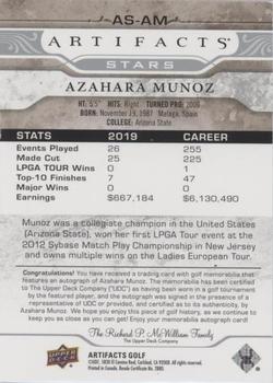 2021 Upper Deck Artifacts - Stars Auto-Memorabilia #AS-AM Azahara Munoz Back