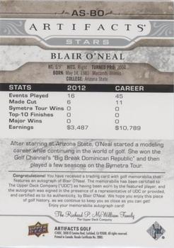 2021 Upper Deck Artifacts - Stars Auto-Memorabilia #AS-BO Blair O'Neal Back