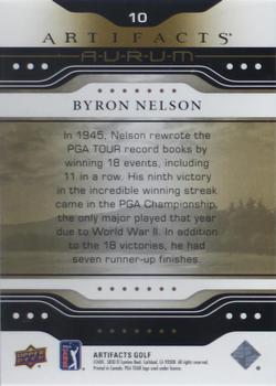 2021 Upper Deck Artifacts - Aurum #10 Byron Nelson Back