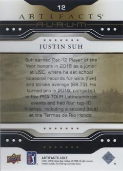 2021 Upper Deck Artifacts - Aurum #12 Justin Suh Back