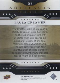 2021 Upper Deck Artifacts - Aurum #21 Paula Creamer Back