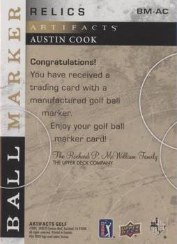 2021 Upper Deck Artifacts - Ball Marker #BM-AC Austin Cook Back