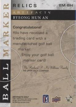2021 Upper Deck Artifacts - Ball Marker #BM-BH Byeong Hun An Back