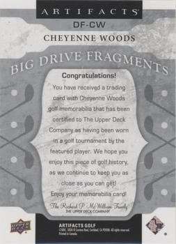 2021 Upper Deck Artifacts - Big Drive Fragments #DF-CW Cheyenne Woods Back
