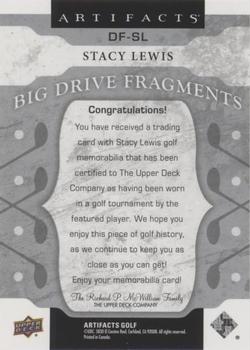 2021 Upper Deck Artifacts - Big Drive Fragments #DF-SL Stacy Lewis Back