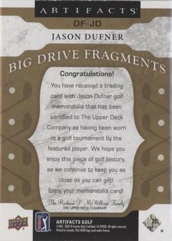 2021 Upper Deck Artifacts - Big Drive Fragments Premium #DF-JD Jason Dufner Back
