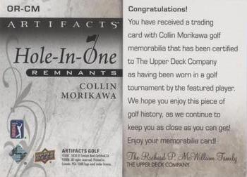 2021 Upper Deck Artifacts - Hole-in-One Remnants #OR-CM Collin Morikawa Back